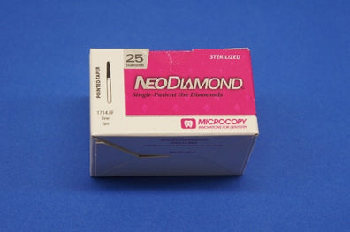 NEODIAMOND 1714.8F Pointed Taper, Fine Grit ~ Box of 25